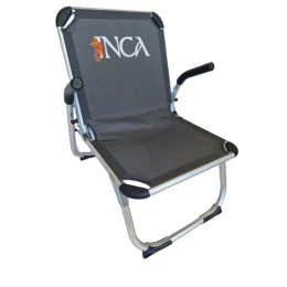 Καρέκλα Παραλίας Αλουμινίου INCA Textilene 2x1 ΨΗΛΗ Γκρι KING SIZE 58x63x70cm - 130kg  (Thumb 1)