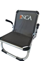 Καρέκλα Παραλίας Αλουμινίου INCA Textilene 2x1 ΨΗΛΗ Γκρι KING SIZE 58x63x70cm - 130kg  (Thumb 9)