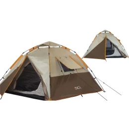 Σκηνή Camping 3-4 Ατόμων INCA Terra Καφέ (Thumb 1)
