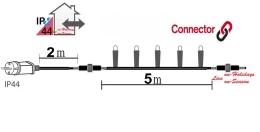 100 Led Λαμπάκια S/Pink Επεκτεινόμενα με Πρόγραμμα 5m IP44 - 63352 (Thumb 3)
