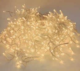 1200 Led Λαμπάκια S/Warm White Πυκνή Ασύμμετρη Κουρτίνα Σταθερή Επεκτεινόμενη 6m IP44  (Thumb 3)