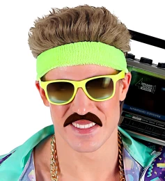 Αποκριάτικο Μουστάκι Χαρακτήρων Καστανό 318734d (Thumb 4)