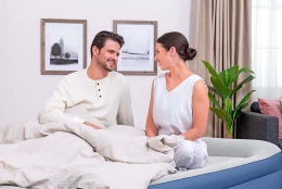 BESTWAY TriTech Queen 203x152x56cm Twin Built-in AC pump, Φουσκωτό Στρώμα Ύπνου Διπλό  (Thumb 10)