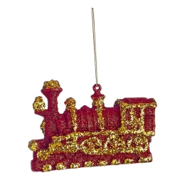 JΚ Home Décor - Στολίδι Τρένο Κόκκινο 12cm (Thumb 1)