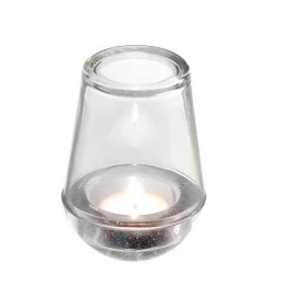 JΚ Home Décor - Κηροπήγιο Γυάλινο Διάφανο 10cm (Thumb 1)
