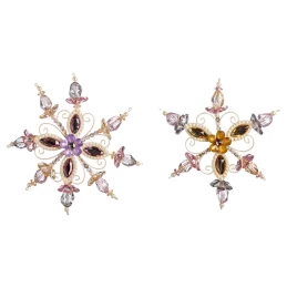 JΚ Home Décor - Στολίδι Χιονονιφάδα S/2 12cm (Thumb 1)