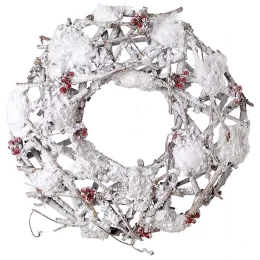 JΚ Home Décor - Στεφάνι Χριστουγέννων με Berries 38cm (Thumb 1)