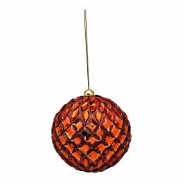 JΚ Home Décor - Μπάλα Φελιζόλ Πορτοκαλί 7cm (Thumb 1)