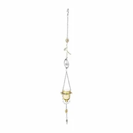 JΚ Home Décor - Κηροπήγιο Κρεμαστό με Κίτρινο Γυαλάκι (Thumb 1)