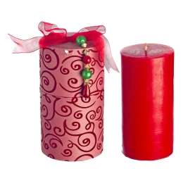 JΚ Home Décor - Κερί Κόκκινο σε Κουτί 15cm (Thumb 1)