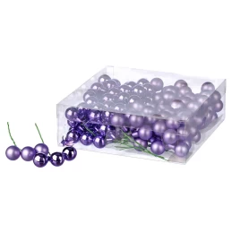 JΚ Home Décor - Μπάλα Γυάλινη Λιλά S/144 2cm (Thumb 1)