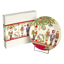 JΚ Home Décor - Πιάτο Πορσελάνη Καρυοθραύστη S/2 22cm (Thumb 1)