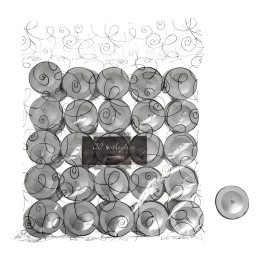 JΚ Home Décor - Κερί Ασημί Ρεσώ S/50 (Thumb 1)