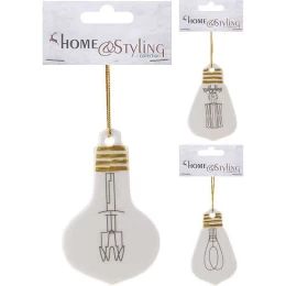 JΚ Home Décor - Λάμπα Πορσελάνη 3 Σχδ 8cm (Thumb 1)