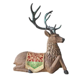 JΚ Home Décor - Τάρανδος Καθιστός LED Πολυρεζίν Outdoor (Thumb 1)