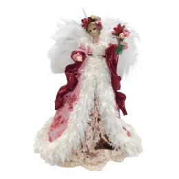 JΚ Home Décor - Άγγελος Κεραμικός Ροζ 30cm (Thumb 1)