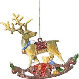 JΚ Home Décor - Ελάφι Πλαστικό Κρεμαστό 11x2x14cm (Thumb 1)