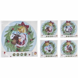 JΚ Home Décor - Σουπλά Χάρτινο Χριστουγέννων 4Σχδ S/12 (Thumb 1)