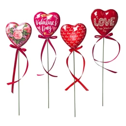 JΚ Home Décor - Στικ Καρδιά 31cm Set4 (Thumb 1)