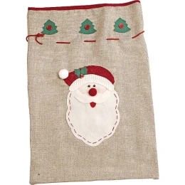 JΚ Home Décor - Πουγκί Γιούτα Χριστουγέννων 35x50cm (Thumb 1)