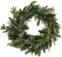 JΚ Home Décor - Στεφάνι Χριστουγέννων Ευκάλυπτος 50x15cm (Thumb 1)