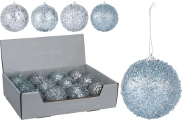 JΚ Home Décor - Μπάλα Αφρολεξ Pink Galaxy 4Σχδ 8cm (Thumb 1)