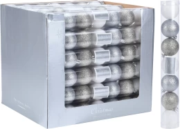 JΚ Home Décor - Μπάλες Πλαστικές Σαμπανιζέ 5cm S/7 (Thumb 1)