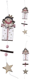 JΚ Home Décor - Στολίδι Κοριτσάκι με Δώρο 3cm 2Σχδ (Thumb 1)