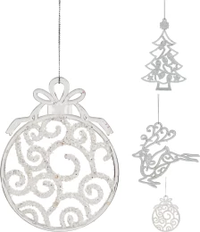 JΚ Home Décor - Στολίδι Ακρυλικό 13cm 3Σχδ (Thumb 1)