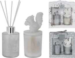 JΚ Home Décor - Αρωμάτικο Χώρου με Κερί Χριστουγέννων 6x7cm (Thumb 1)