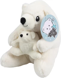 JΚ Home Décor - Αρκουδάκι Υφασμάτινο Λευκό 15x13x16cm (Thumb 1)