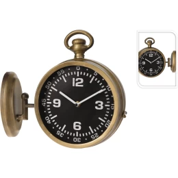 JΚ Home Décor - Ρολόι Μεταλλικό Antique 2Πλευρων 28.5x10x25cm (Thumb 1)