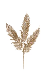 JΚ Home Décor - Κλαδί Φτέρη Golden Glitter (Thumb 1)