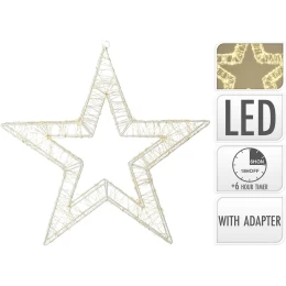 JΚ Home Décor - Στεφάνι Μεταλλικό LED 58x8x58cm (Thumb 1)