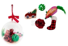 JΚ Home Décor - Μπάλα Δέντρου Με Παιχνίδια Γάτας 10cm (Thumb 1)