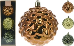 JΚ Home Décor - Κουκουνάρι Κρεμαστό 8cm S/3 (Thumb 1)