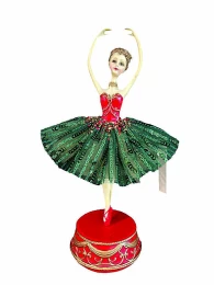 JΚ Home Décor - Μπαλαρίνα Πορσελάνης Κόκκινη 33cm (Thumb 1)