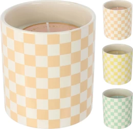 JK Home Décor - Κερί Αρωματικό σε Κεραμικό 9x10cm 3 Σχέδια (Thumb 1)