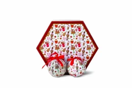 JK Home Décor - Μπάλα Οικολογική Καρυοθραύστης με Κουτί 8cm S/14 (Thumb 1)