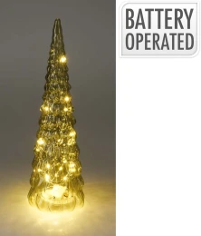JK Home Décor - Δέντρο Πράσινο 38cm 20LED BO (Thumb 1)