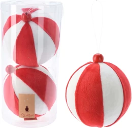 JK Home Décor - Μπάλα Ζαχαρωτό 12cm S/2 (Thumb 1)