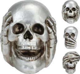 JK Home Décor - Νεκροκεφαλή Halloween 6x9.5cm 3Σχδ (Thumb 1)