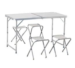 NEW CAMP Apella Folding Table with 4 Benches Set, Πτυσσόμενο Τραπέζι Αλουμινίου για Ca (Thumb 1)