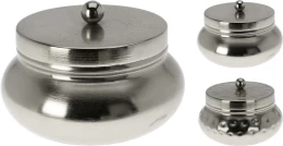 JK Home Décor - Μπιζουτιέρα από Μέταλλο Ασημί 10x7cm 2Σχδ (Thumb 1)