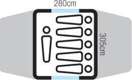 OZTRAIL Tasman 6V Dome Tent, Σκηνή 6 Ατόμων, 480 x 305 x 195(ύψος) cm, DTMTAS6V-C /Blu (Thumb 3)