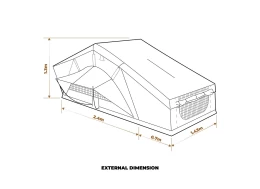Σκηνή οροφής αυτοκινήτου Oztrail BIRDSVILLE 1400 (Thumb 3)