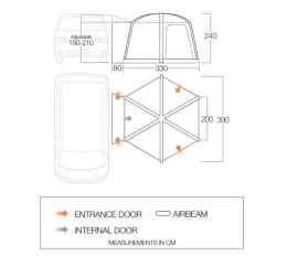 VANGO HexAway Pro Air Low, Φουσκωτή Σκηνή Αυτοκινήτου, AWTHEXAWA000002 /Shadow Grey (Thumb 4)
