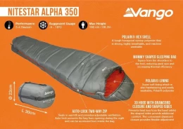VANGO Nitestar Alpha 350, Χειμερινός Υπνόσακος, SBTNITEST000015 /Fog (Thumb 10)