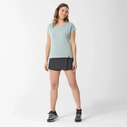 Σορτς πεζοπορίας γυναικείο - φούστα Lafuma ACTIVE SKORT W, Anti-mosquito  /Grey (Thumb 3)