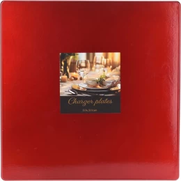 JK Home Décor - Πιατέλα από Πλαστικό Κόκκινο 30cm (Thumb 1)